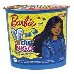 BARBIE DIP N GO BLUEBERRY MILKSHAKE 55G SHELF DISPLAY 96 PCS
