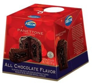 BON O BON (ARCOR) PANETTONE CHOCOLATE CAKE FILLED WITH CHOCOLATE 530G