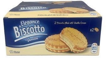 ELEGANCE BISCOTTO COCOA BISCUIT VANILLA 34G