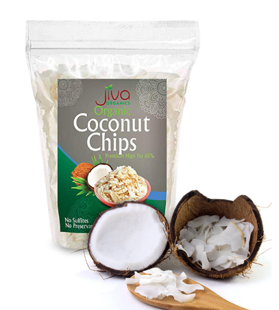 JIVA ORG. COCONUT CHIPS 12OZ (340G)