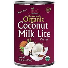 JIVA ORG. COCONUT MILK LITE 7% FAT 400 ML
