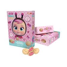 CRY BABIES MAGIC TEARS CLOUDIZ MINI BISCUITS FILLED WITH STRAWBERRY FLAVORED CREAM  30G