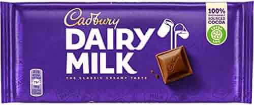 CADBURY DAIRY MILK CHOCOLATE 21X110 GM