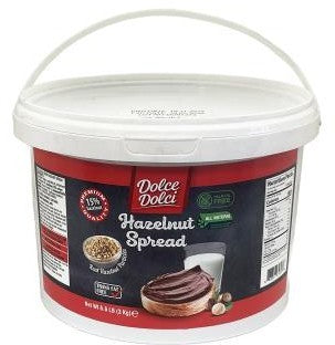 DOLCE DOLCI HAZELNUT SPREAD REAL HAZELNUT PARTICLES (15% HAZELNUT) 3000G