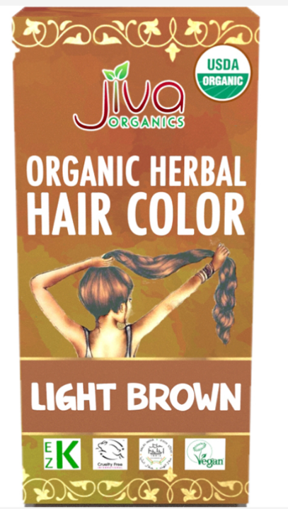 JIVA ORG. LIGHT BROWN HAIR DYE 100G