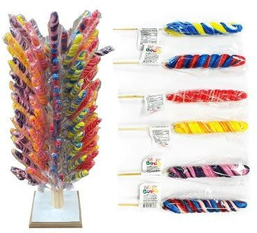 DADDY CANDY LOLLIPOP SPIRAL BURGU 30G STAND