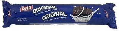 LETO ORIGINAL CHOCO-VANILLA SANDWICH COOKIES 160G