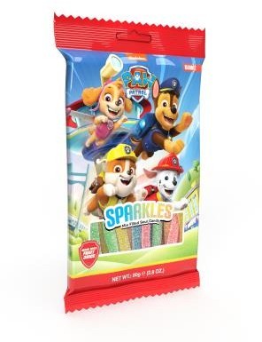 NICKELODEON SPARKLES PAW PATROL MIX FILLED SOUR BELTS