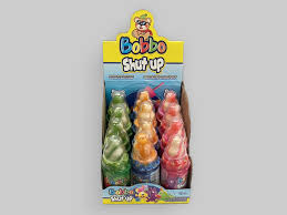 BOBBO ''SHUT UP'' BOTTLE CANDY  FRUIT FLAVORED HARD CANDY WITH SOUR POWDER 32G