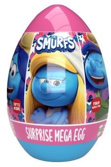 SMURFS SURPRISE MEGA EGG 160G SHORT DATED